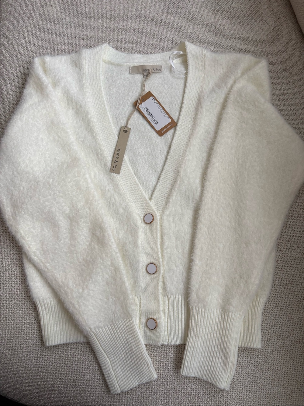 Monk & Lou ‘fluffy remi cardigan’
